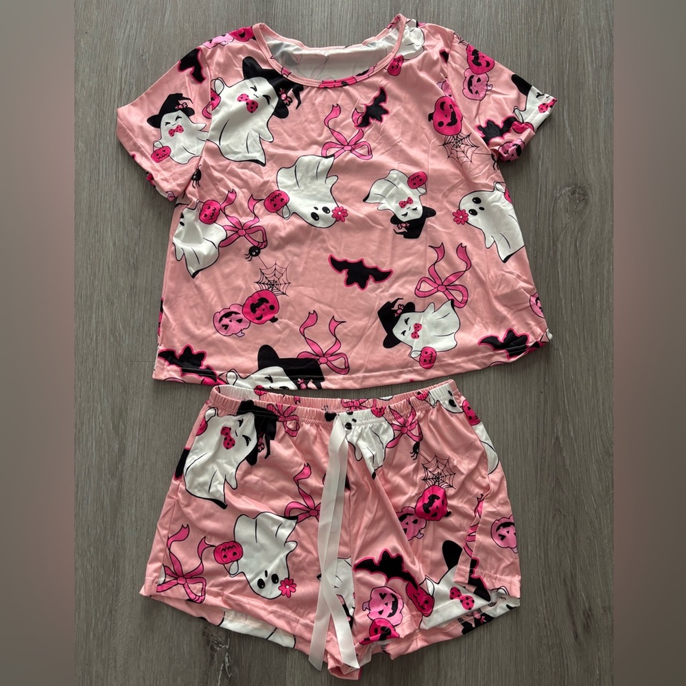 Halloween Ghost Pajamas - Pink